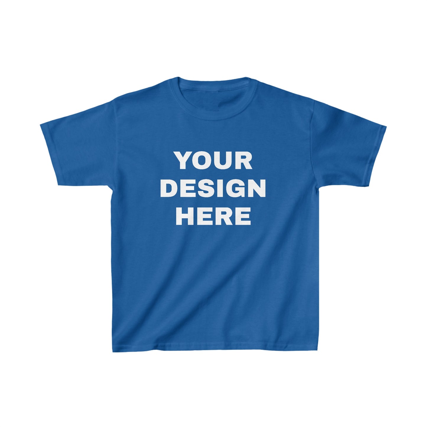 Custom Text Personalized Your Design on Kids Heavy Cotton™ Tee