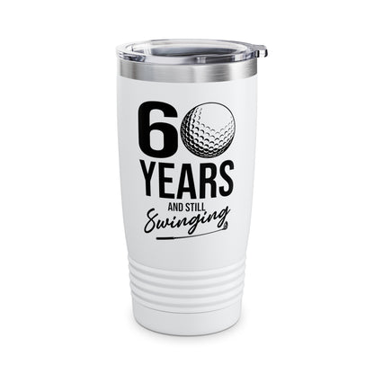 60 Years And Still Swinging 60th Birthday Funny Golf Club Tumbler