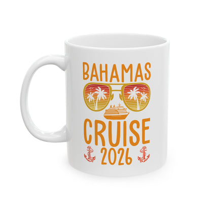 Bahamas Cruise 2026 Vacation Trip Matching Family Group Coffee Mug For Men Women