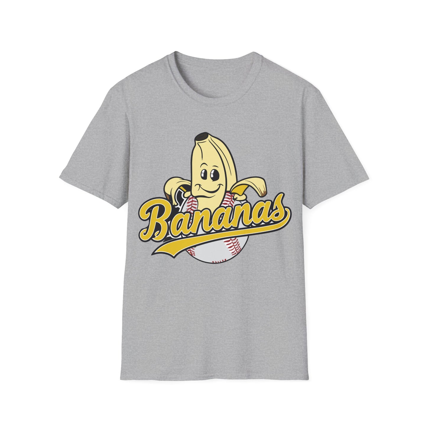 Funny Let's Go Bananas Baseball T-Shirt For Baseball Lovers Men Women T-Shirt