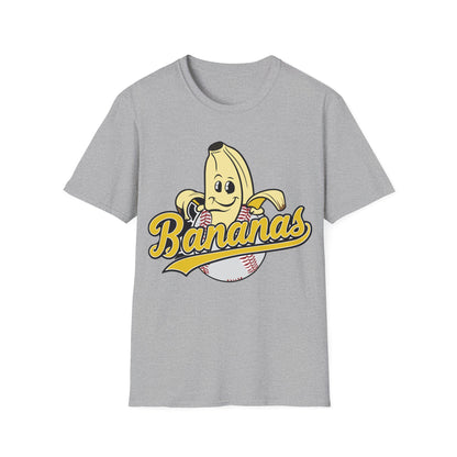 Funny Let's Go Bananas Baseball T-Shirt For Baseball Lovers Men Women T-Shirt