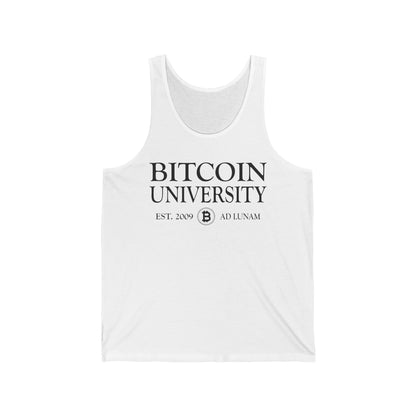 Bitcoin University To The Moon, Funny Vintage Distressed BTC Tank Top For Men Women Tank Top