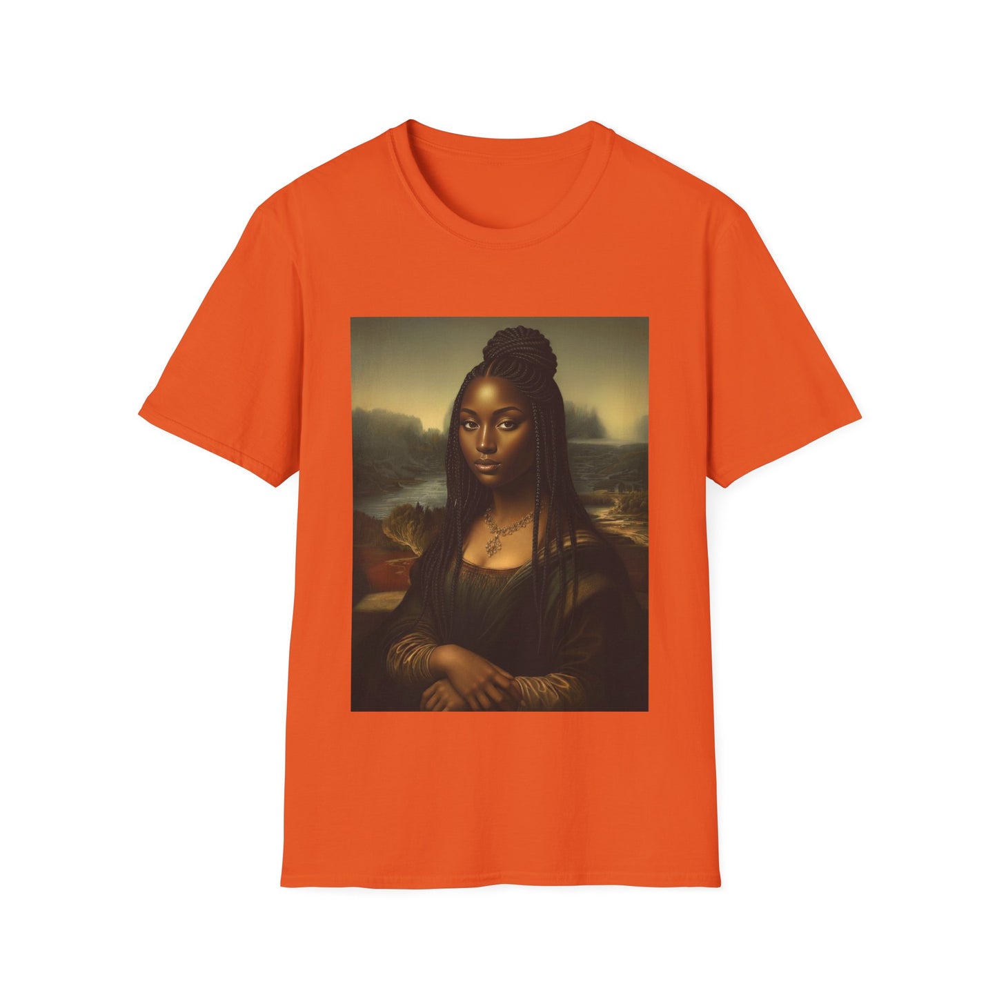 Black Mona Lisa African American Black History Month Funny T-Shirt