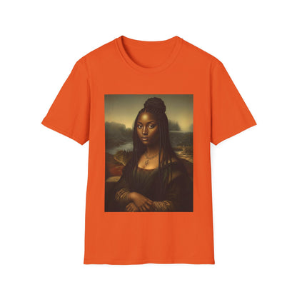 Black Mona Lisa African American Black History Month Funny T-Shirt