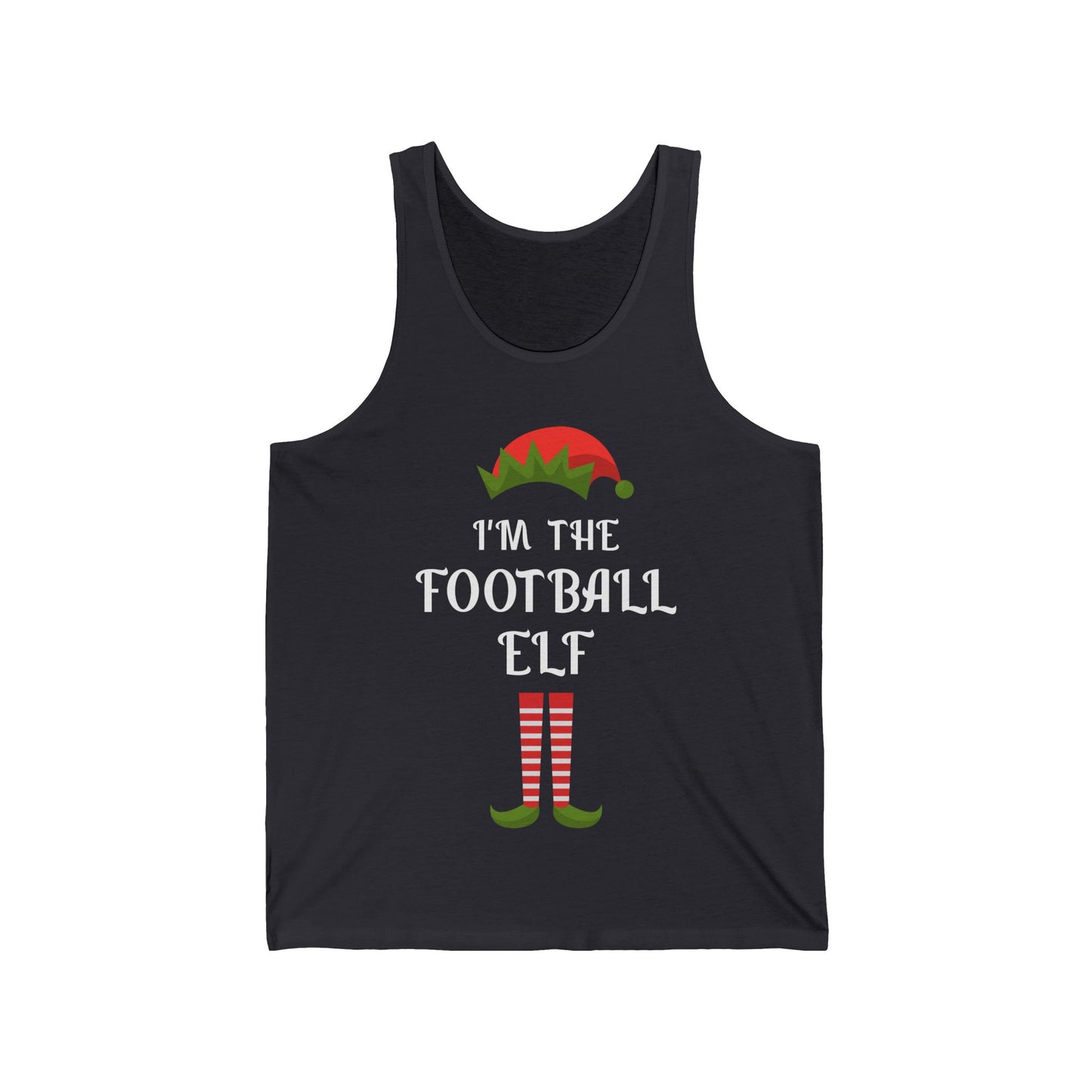 Funny I Am The Football Elf Matching Family Christmas Gift Sport Tank Top