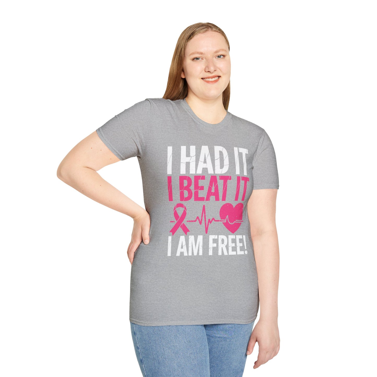 Funny I Had It I Beat It I Am Free Breast Cancer Survivor T-Shirt For Men Women