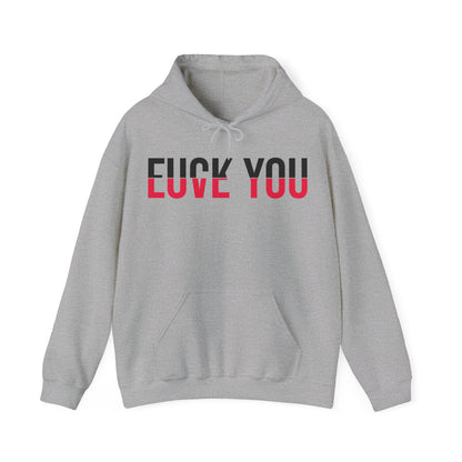 Love You Fck You Love and Hate Cross Word Hoodie For Men Women Hoodie