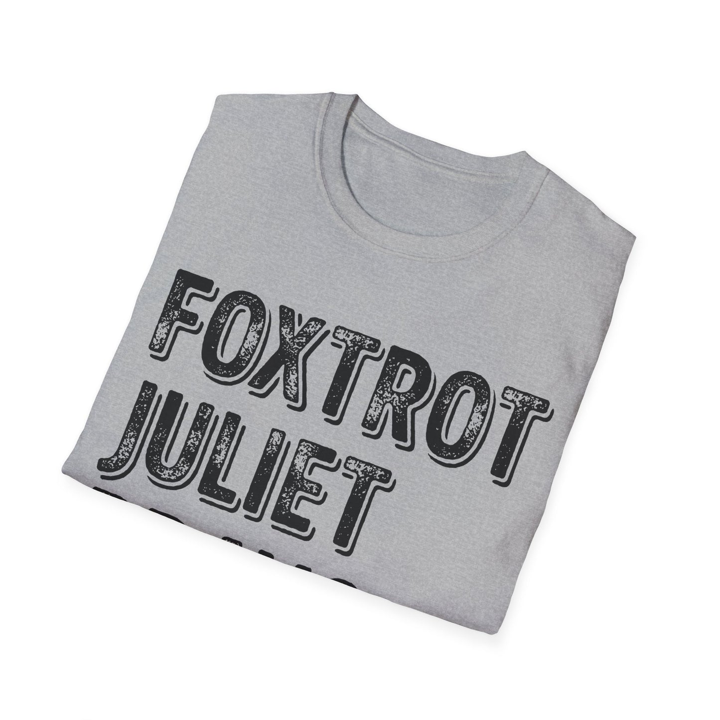 Retro Vintage Foxtrot Juliet Bravo T-Shirt Men Women