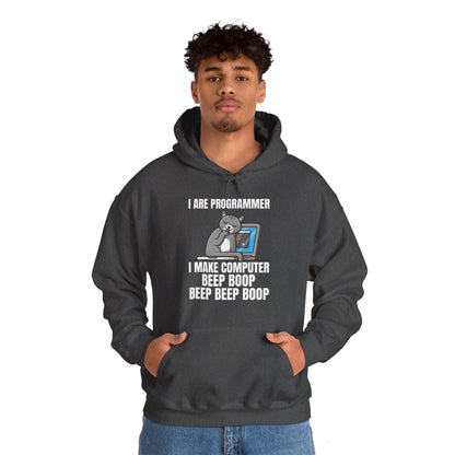 Funny I Are Programmer I Make Computer Beep Boop Cute Cat Hoodie For Men Women Hoodie