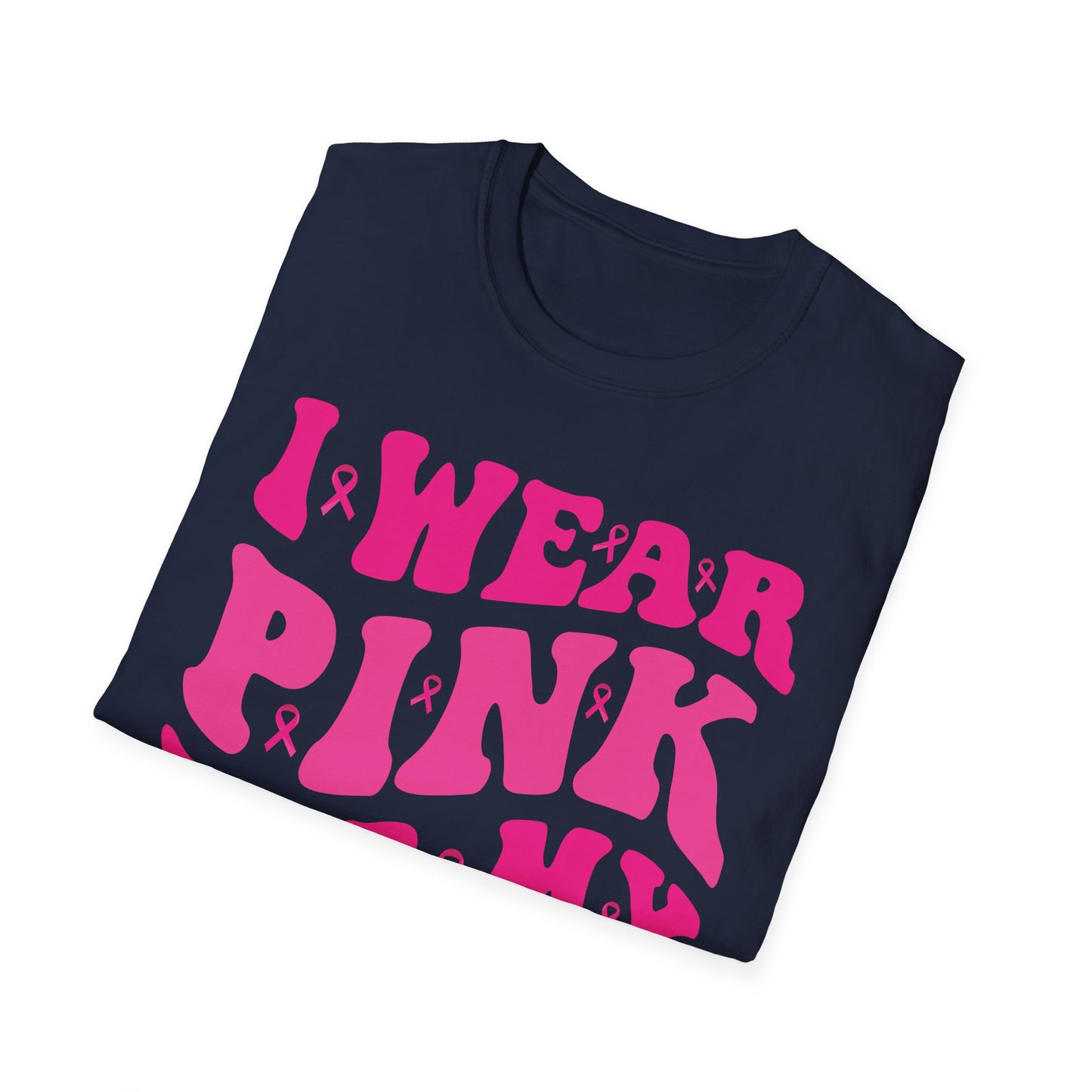 I Wear Pink For My Mama Ribbon Breast Cancer Support Squads T-Shirt For Men Women
