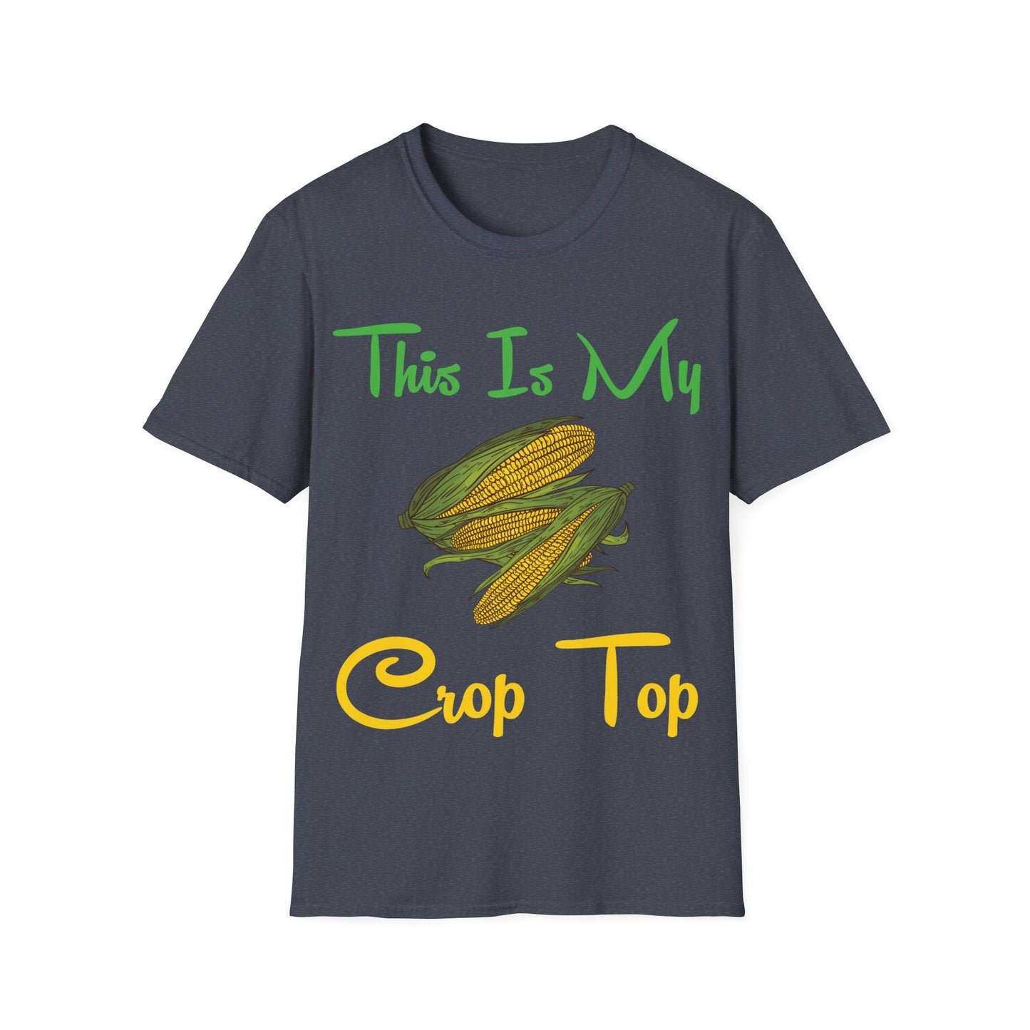 Funny This is my Crop Top Farmer Farming Corn Lover Pun Joke T-Shirt