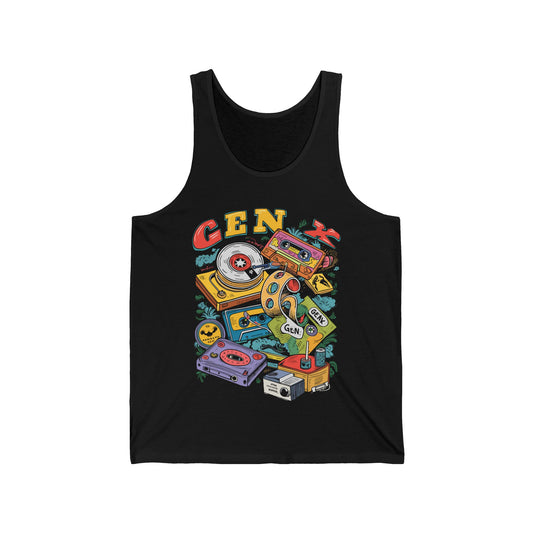 Gen x 60s 70s 80s Rock Cassettes Vintage Mixtape Tank Top For Men Women Tank Top