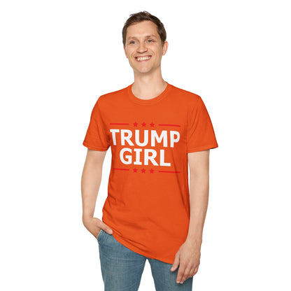 Cute Trump Girl Republican US Flag 2024 Vintage Vote T-Shirt