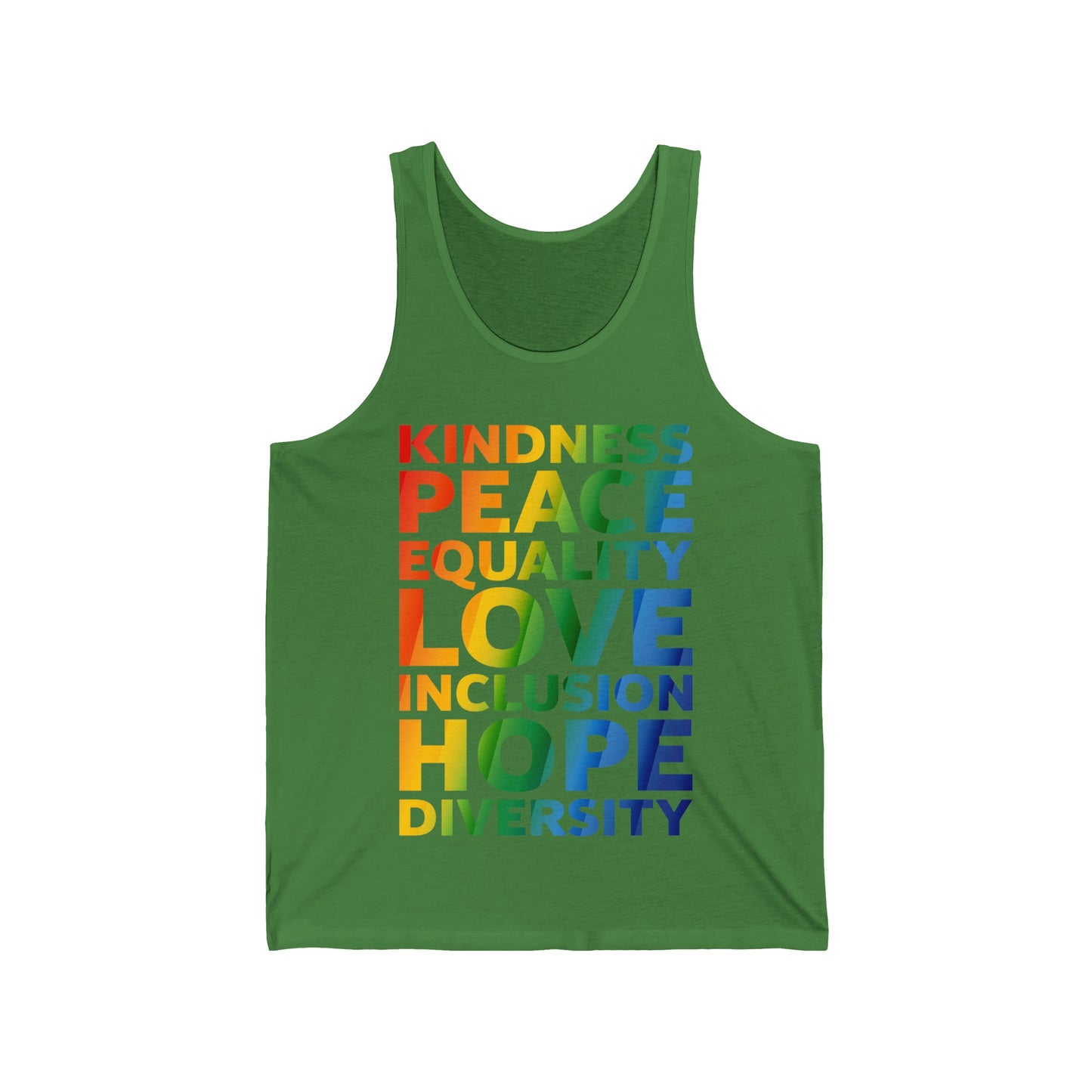 Kindness Equality Love LGBTQ Rainbow Flag Gay Pride Ally Tank tops