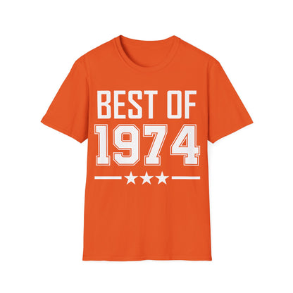 Funny Vintage Best of 1974 50 Year Old Gift 50th Birthday T-Shirt For Men Women T-Shirt