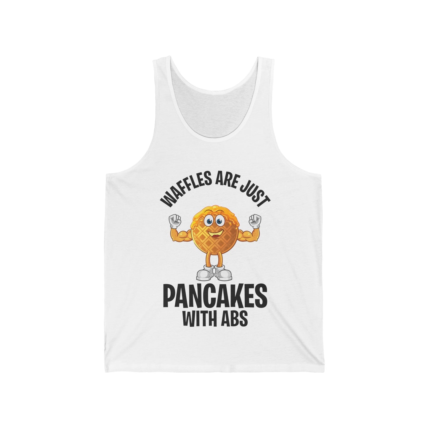 Funny Waffles Are Just Pancakes With Abs Breakfast Waffles Foodie Food Lovers Tank Top