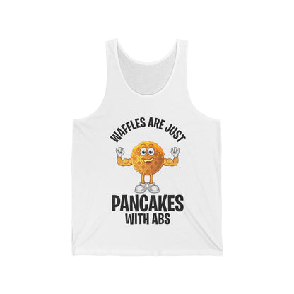 Funny Waffles Are Just Pancakes With Abs Breakfast Waffles Foodie Food Lovers Tank Top