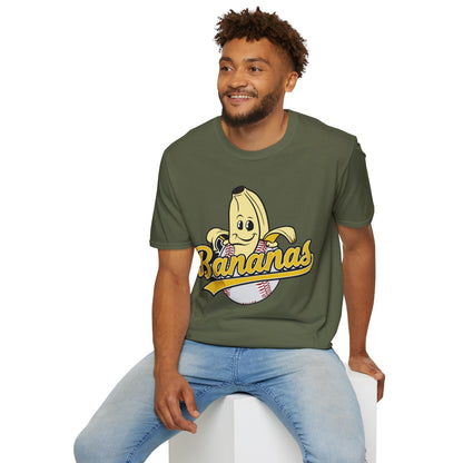 Funny Let's Go Bananas Baseball T-Shirt For Baseball Lovers Men Women T-Shirt