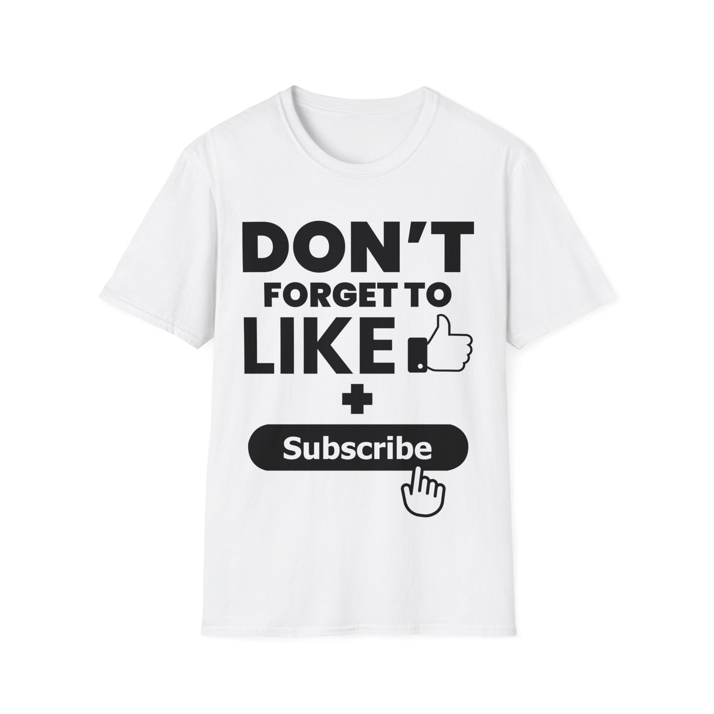 Social Media Influencer Like and Subscribe T-Shirt For Men Women YouTuber T-Shirt