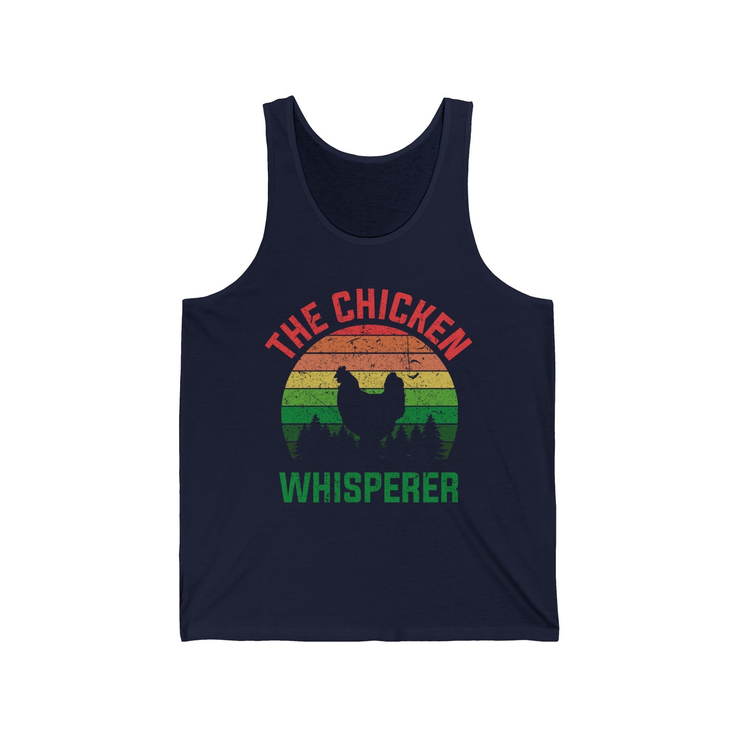 Funny Chickens The Chicken Whisperer Pet Vintage Gift Tank Tops For Men Women