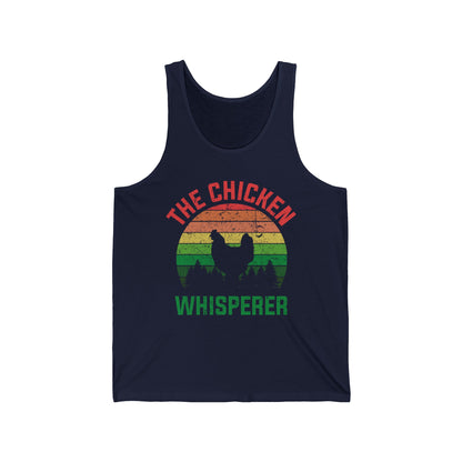 Funny Chickens The Chicken Whisperer Pet Vintage Gift Tank Tops For Men Women