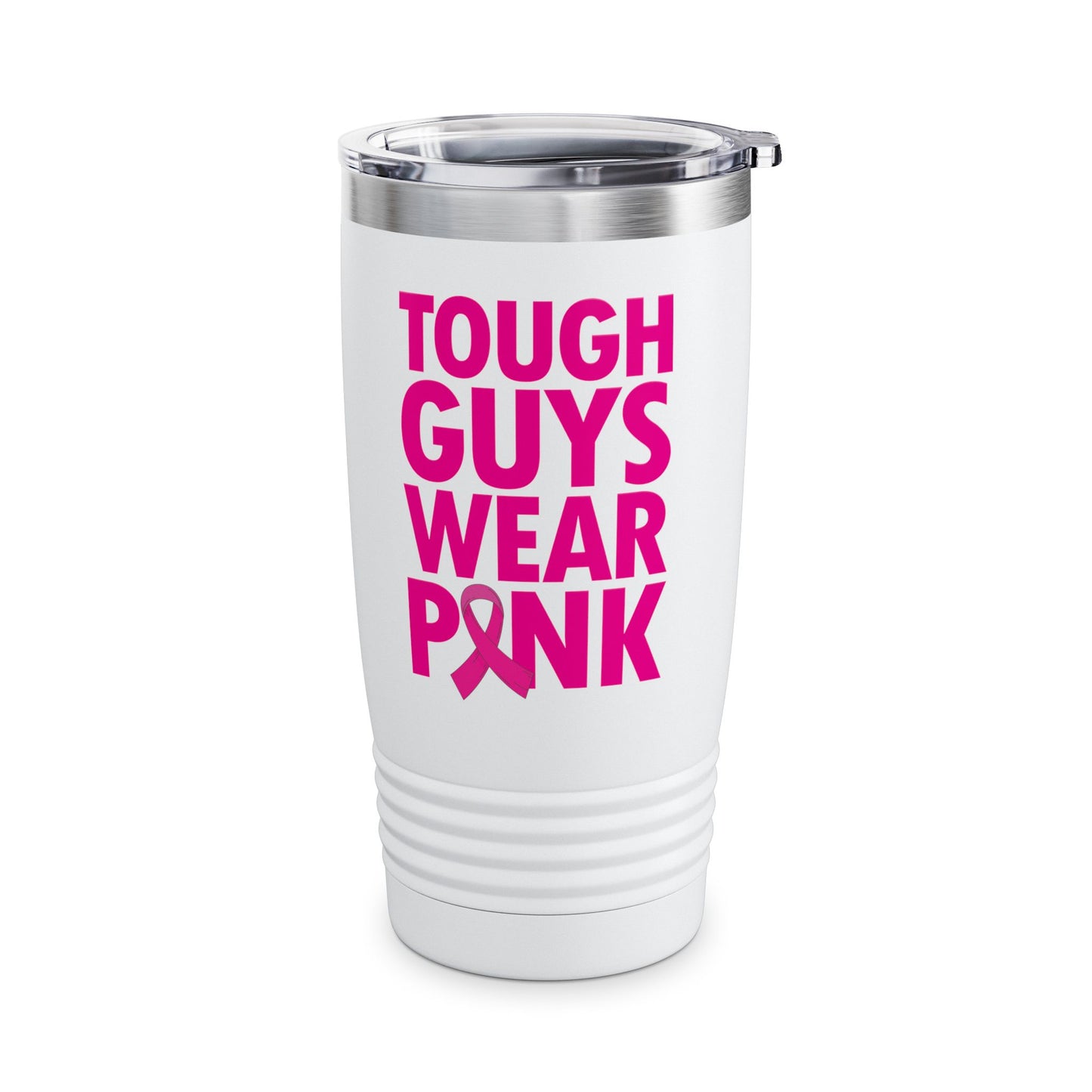 Tough Guys Wear Pink Breast Cancer Awareness October Tumbler