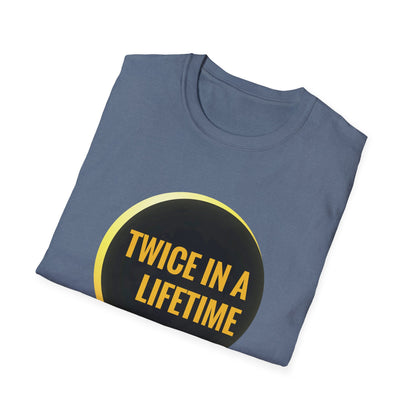 Solar Eclipse Shirt Twice in Lifetime 2024 Funny Solar Eclipse Shirt for Men Women