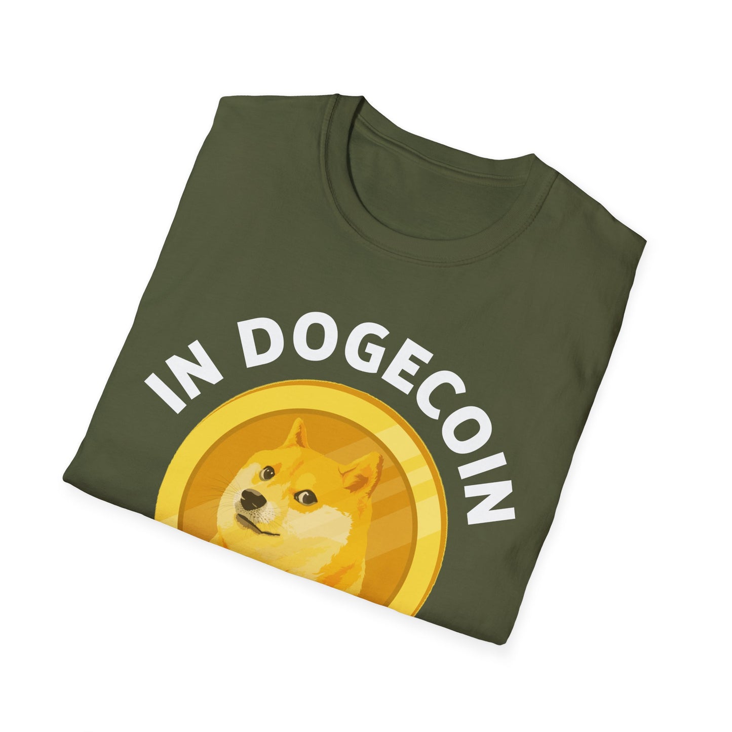 In Dogecoin We Trust Blockchain Doge Cryptocurrency T Shirt