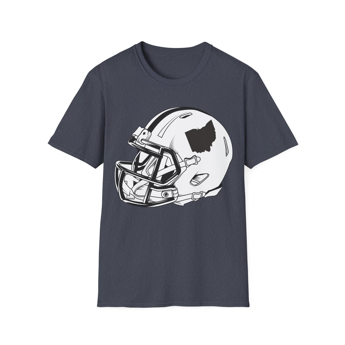 Vintage Football Helmet Shirt State of Ohio American Football Distressed T-Shirt Men Women