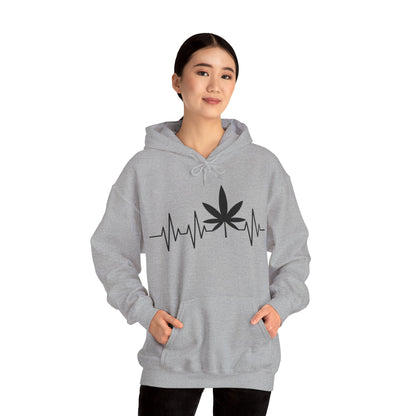 Funny Weed Cannabis Marijuana Leaf Heartbeat Stoner Tie Dye Hoodie For Men Women Hoodie