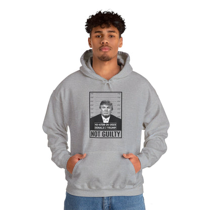 Donald Trump Police Mugshot Not Guilty President Legend 45 47 Hoodie For Men Women Hoodie