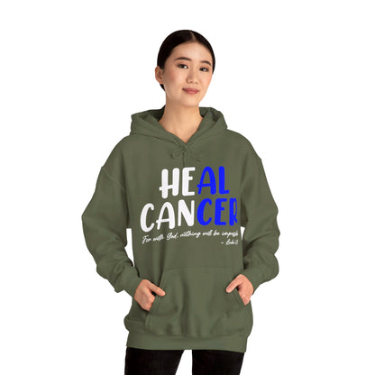 Colon Cancer Faith Bible Verse CRC Awareness Support Heal Family Hoodie For Men Women