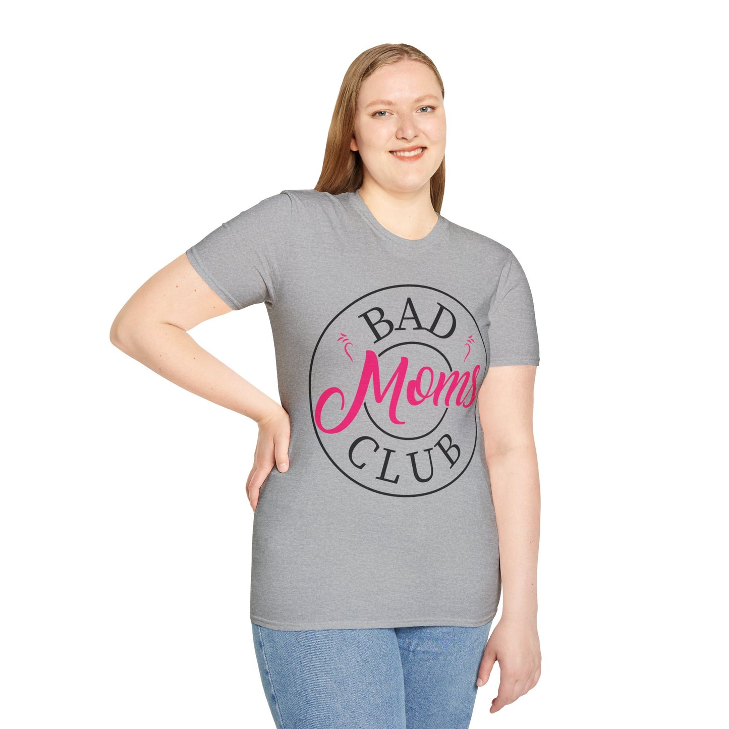 Funny Bad Moms Clubs New Mom Memer Sarcastic Woman Gift T-Shirt