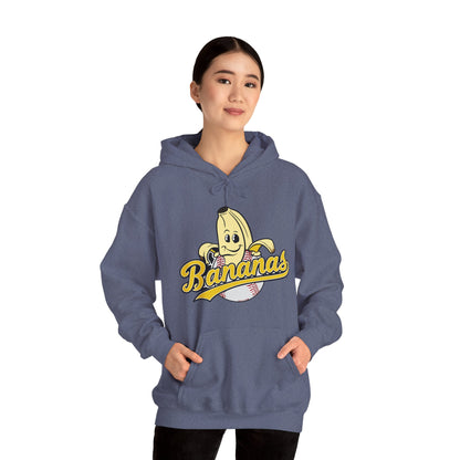 Funny Let's Go Bananas Baseball Hoodie For Baseball Lovers Men Women Hoodie