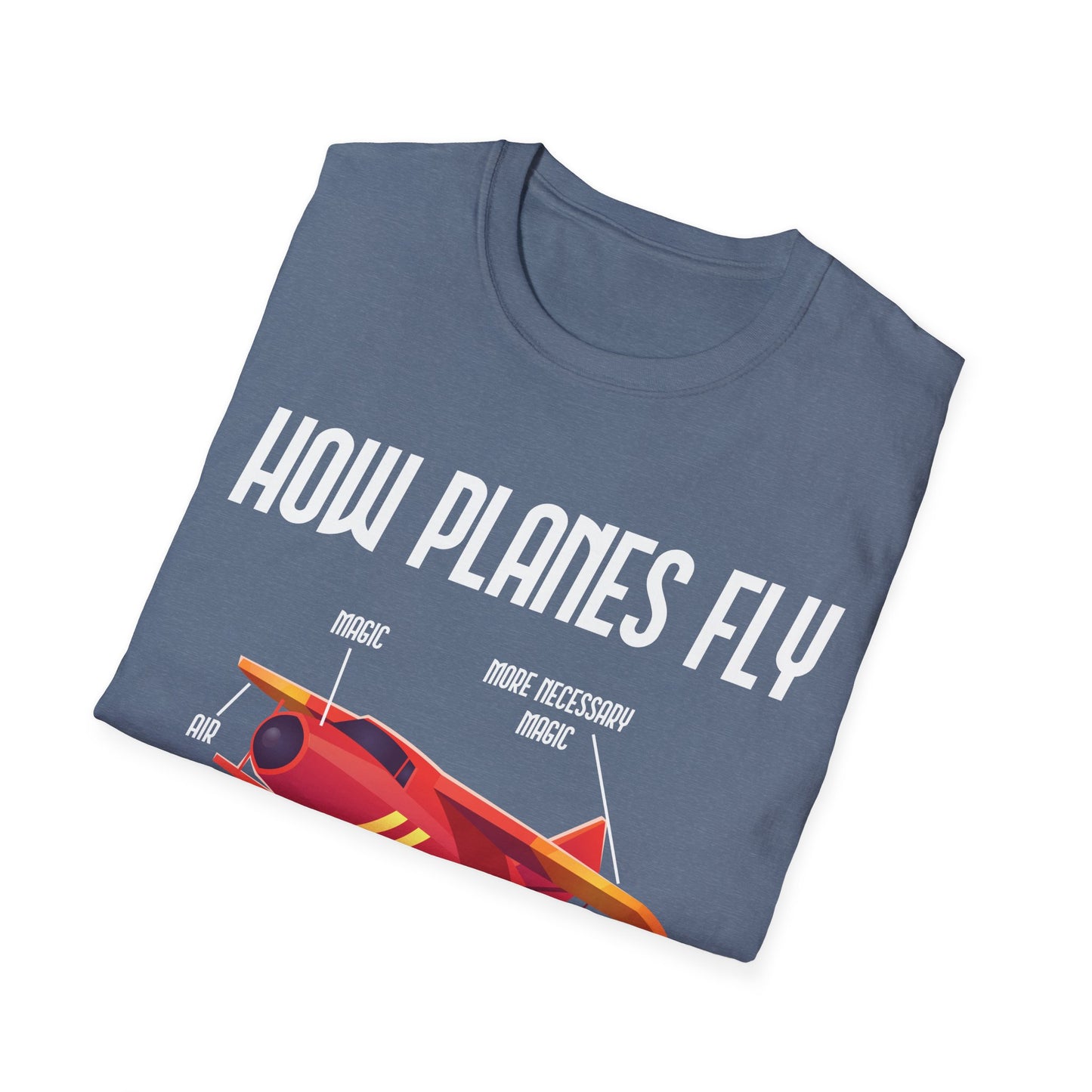 Funny How Planes Fly Airplane Parts Design for Flight Lovers T-Shirt Men Women