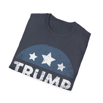 Trump 2024 Retro Campaign Button Re Elect President Trump T-Shirt For Men Women T-Shirt