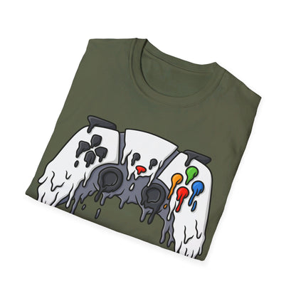 Melting Gaming Console Halloween Gaming Controller T-Shirt For Gamers