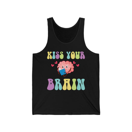 Funny Back To School Kiss Your Brain Cute Teacher Appreciation Tank Top For Men Women Tank Top