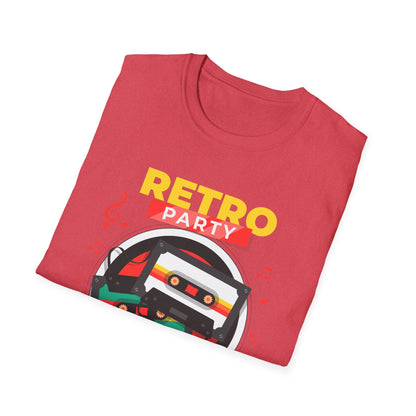 Retro Party 80's Funny Cassette Tape Vintage T-Shirt for Men Women