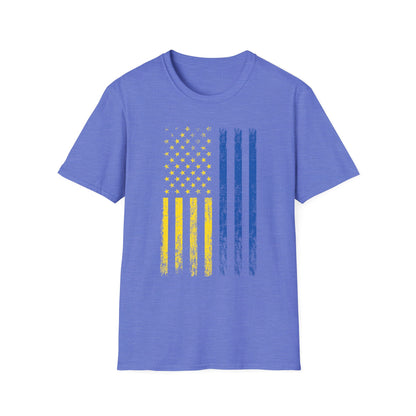 Ukrainian Lover Ukrainian American Flag I Stand With Ukraine T-Shirt