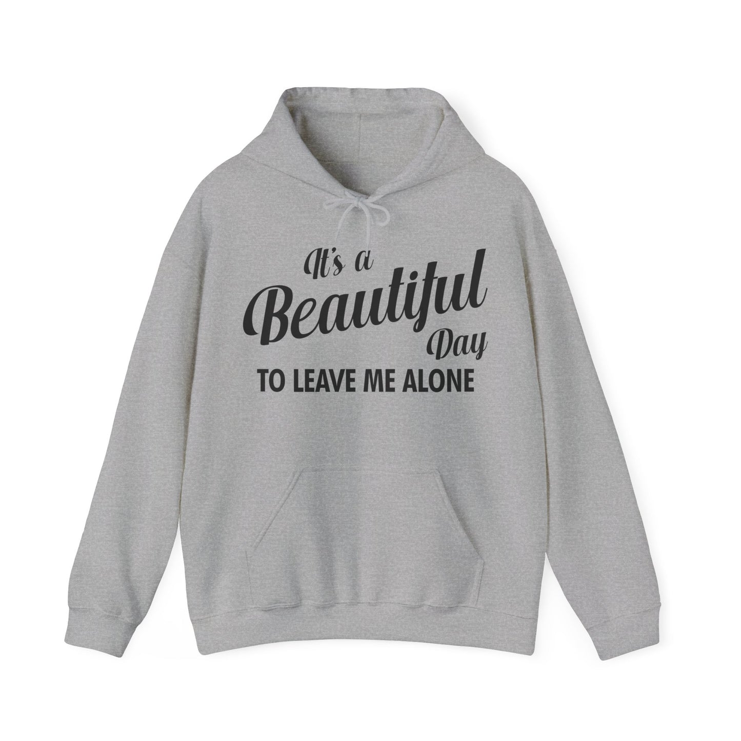 It's a Beautiful Day To Leave Me Alone Funny Sarcastic Hoodie