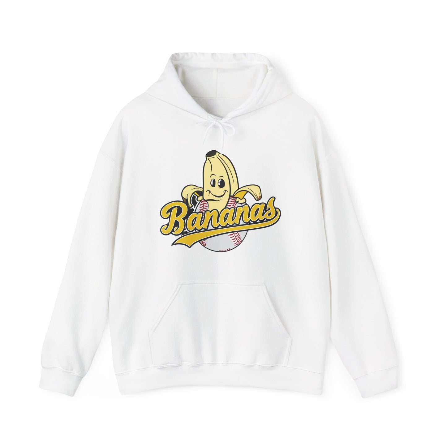 Funny Let's Go Bananas Baseball Hoodie For Baseball Lovers Men Women Hoodie