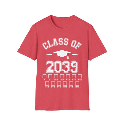 Funny Class of 2039 Checklist Grow with Me Kindergarten First Day Graduation
