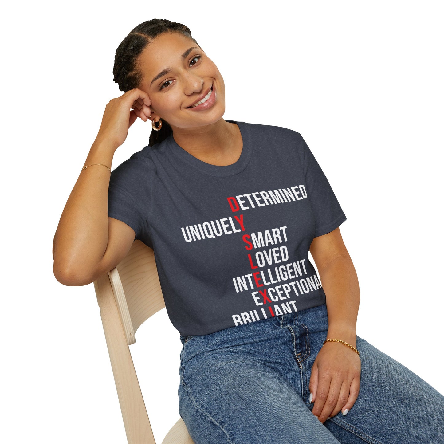 Dyslexia Awareness Teacher Therapist Unique Dyslexic Reading Therapy T-Shirt Men Women Kids