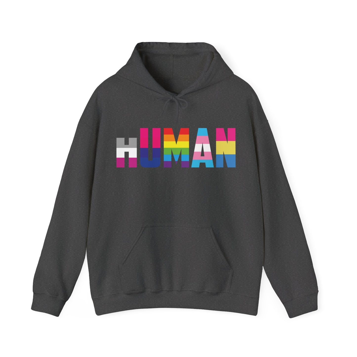 Funny Human LGBT Gay Pride Rainbow Flag ChristianBlack Man Hoodie for Men Women