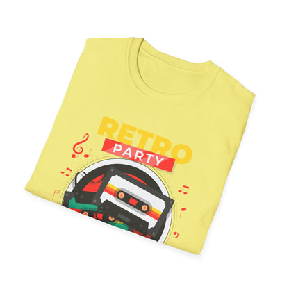 Retro Party 80's Funny Cassette Tape Vintage T-Shirt for Men Women