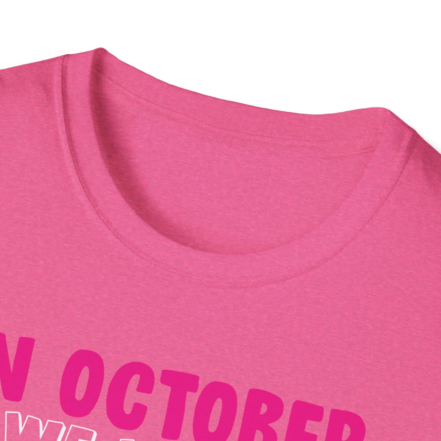 Groovy Wear Pink Breast Cancer Warrior Cute Ghost Halloween T-Shirt