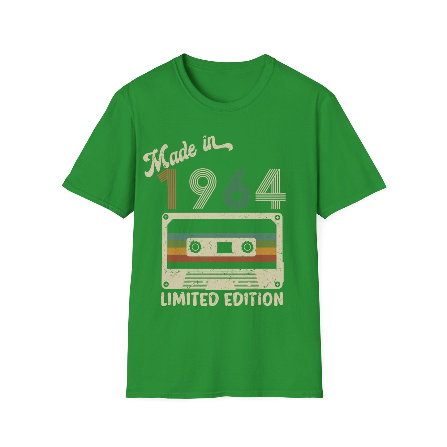 Made in 1964 Limited Edition Funny Cassette Tape Vintage T-Shirt