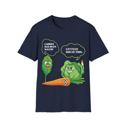 Lettuce Leaf Vegetable Funny Joke Vegetarian Vegant T-Shirt For Men Women