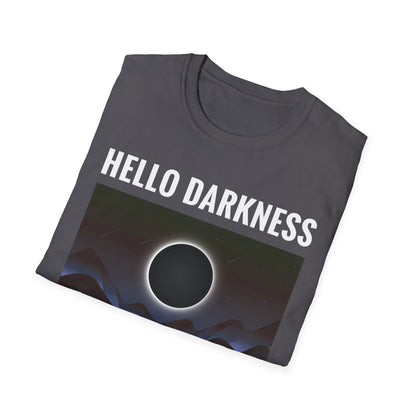 Funny Hello Darkness My Old Friend Solar Eclipse April 08, 2024 T-Shirt for Men Women